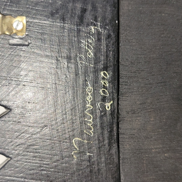 Vintage | Artist Signed Celestial Hand Painted Sun Moon & Stars Mirror - Picture 14 of 14